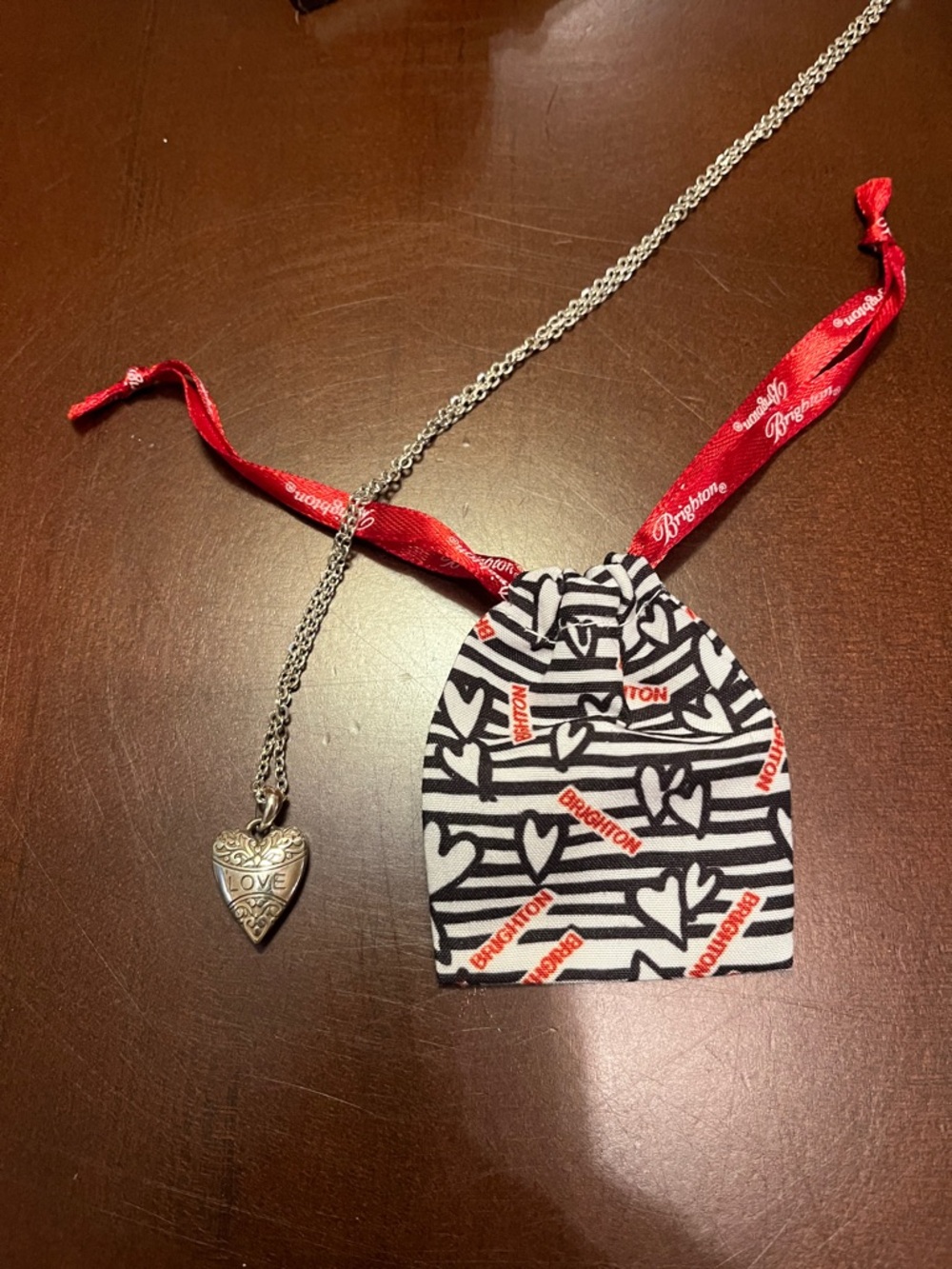 Brighton beautiful Silver Heart Pendant Necklace - Picture 6 of 8